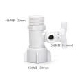 POM plastic 3way ball valve/POM plastic pipe fitting